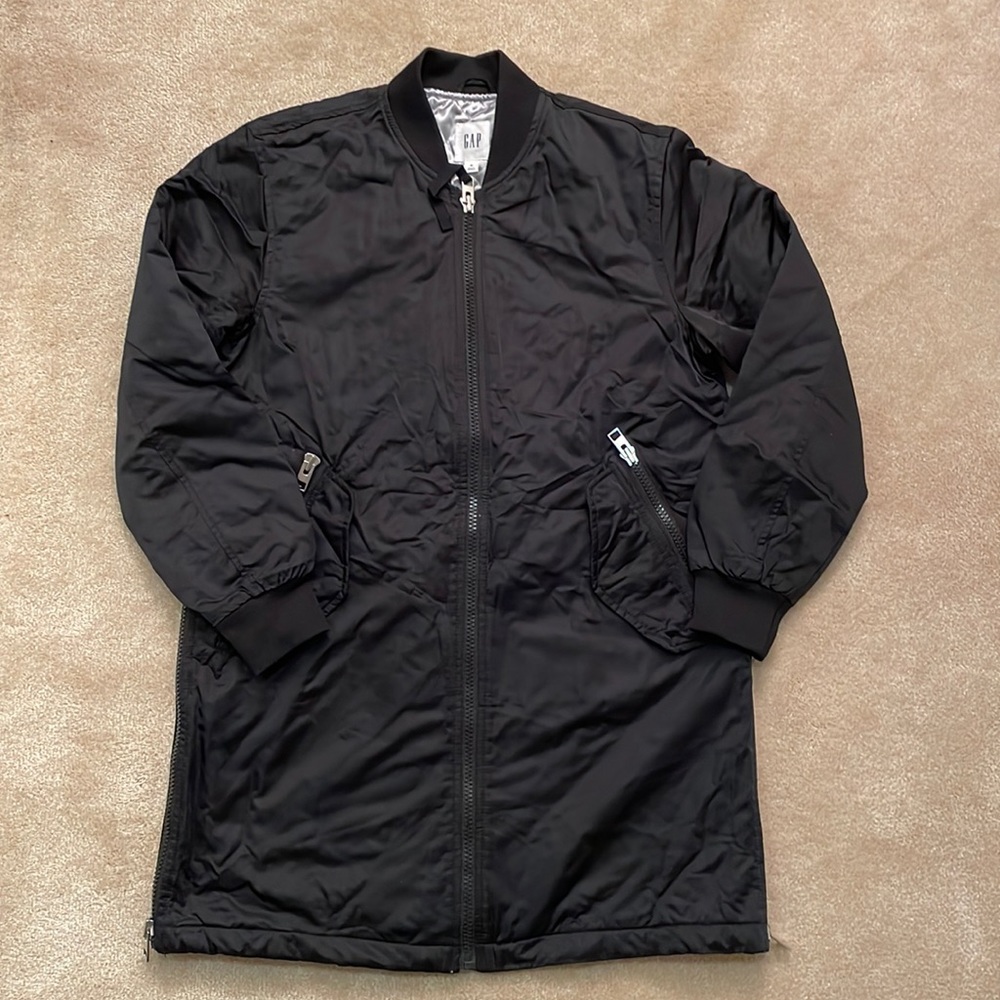 Gap Long Bomber Jacket